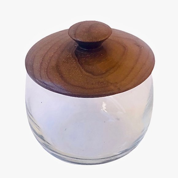 Myrtlewood Oregon Clear Glass Jar with Wood Lid + Sticker - Picture 6 of 10